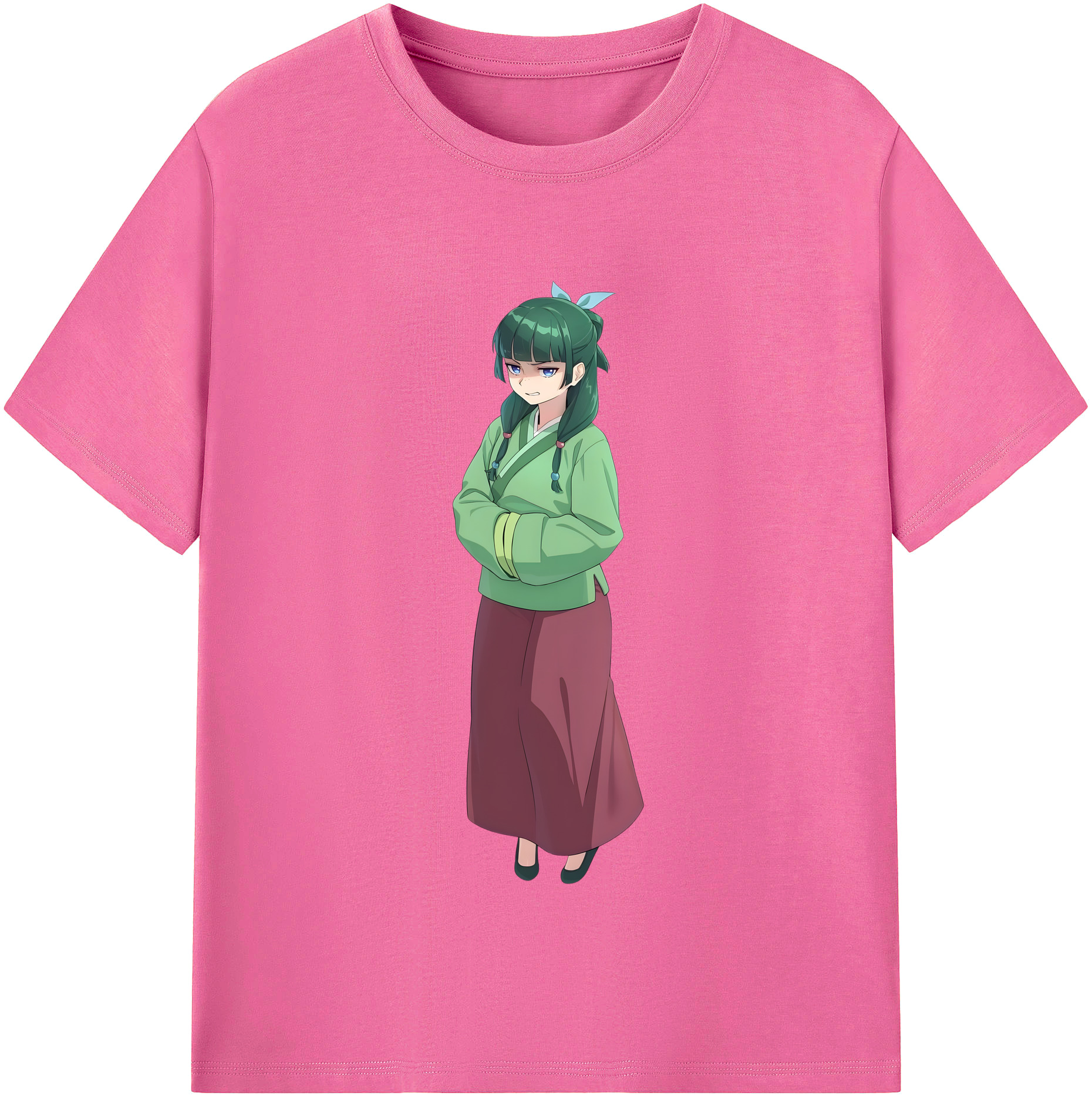 （画像用） 薬屋のひとりごと The Apothecary Diaries レディースカジュアルプリントTシャツ（綿100％）